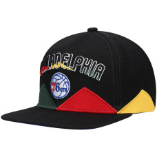 Philadelphia 76ers Mitchell & Ness Black History Month Snapback Hat - Black