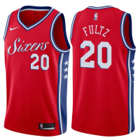 2017-18 Season Markelle Fultz Philadelphia 76ers #20 Statement Stubhub Red Jersey