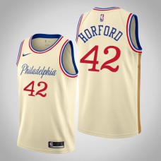 2019-20 76ers Al Horford #42 Cream City Jersey