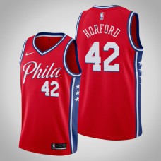2019-20 76ers Al Horford #42 Red Jersey - Statement