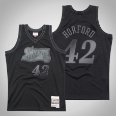 Men's Philadelphia 76ers Al Horford #42 Black Tonal Hardwood Classics Jersey