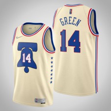 2020-21 Philadelphia 76ers Danny Green #14 Cream Earned Jersey