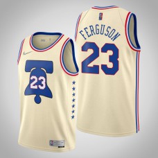 2020-21 Philadelphia 76ers Terrance Ferguson #23 Cream Earned Jersey