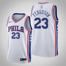 Men's 2020-21 Philadelphia 76ers Terrance Ferguson #23 White Association Jersey