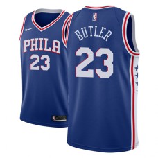 Men NBA 2018-19 Jimmy Butler Philadelphia 76ers #23 Icon Edition Blue Jersey