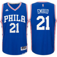 Joel Embiid Philadelphia 76ers #21 Road Blue New Swingman Jersey