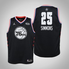 2019 NBA All-Star Youth Philadelphia 76ers Ben Simmons #25 Black Swingman Jersey