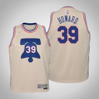 Youth Dwight Howard Philadelphia 76ers #39 Earned Cream 2021 Season Jersey