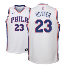 Youth NBA 2018-19 Jimmy Butler Philadelphia 76ers #23 Association White Jersey